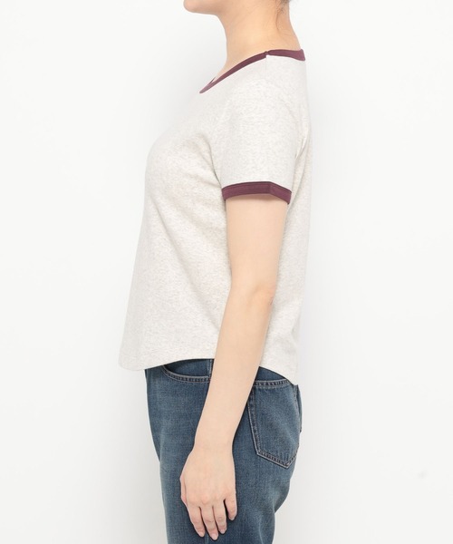 LOWRYS FARM（ローリーズファーム）の「リンガーＴＥＥ　328663（Tシャツ/カットソー・レディース・グレー/チャコールグレー/ベージュ・FREE）」の14枚目の写真