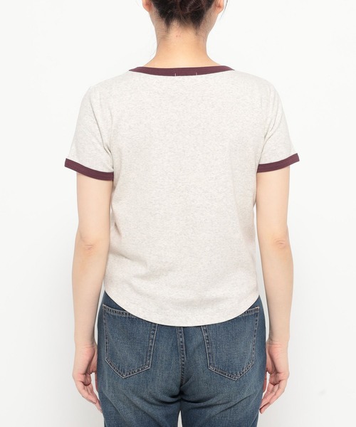 LOWRYS FARM（ローリーズファーム）の「リンガーＴＥＥ　328663（Tシャツ/カットソー・レディース・グレー/チャコールグレー/ベージュ・FREE）」の15枚目の写真