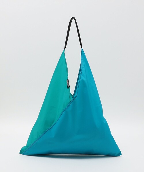 MELO（メロ）の「＜MELO＞2TONE トライアングル トートバッグ（トートバッグ・レディース・ターコイズブルー系/ブラック・FREE）」の12枚目の写真