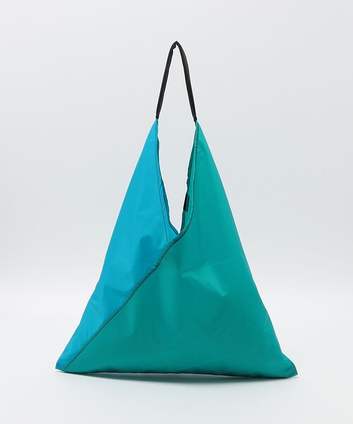 MELO（メロ）の「＜MELO＞2TONE トライアングル トートバッグ（トートバッグ・レディース・ターコイズブルー系/ブラック・FREE）」の14枚目の写真