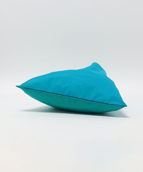 MELO（メロ）の「＜MELO＞2TONE トライアングル トートバッグ（トートバッグ・レディース・ターコイズブルー系/ブラック・FREE）」の5枚目の写真