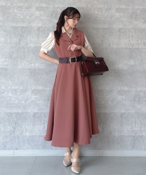 an another angelus（アンアナザーアンジェラス）の「ベルトフラップハンドバッグ/fint フィント（ハンドバッグ・レディース・ブラック/ワインレッド・FREE）」の6枚目の写真