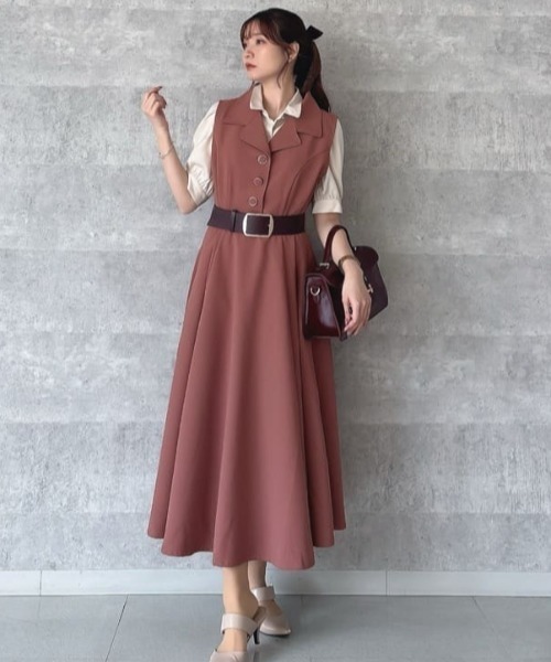 an another angelus（アンアナザーアンジェラス）の「ベルトフラップハンドバッグ/fint フィント（ハンドバッグ・レディース・ブラック/ワインレッド・FREE）」の7枚目の写真