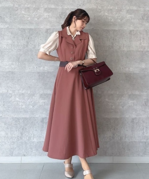 an another angelus（アンアナザーアンジェラス）の「ベルトフラップハンドバッグ/fint フィント（ハンドバッグ・レディース・ブラック/ワインレッド・FREE）」の3枚目の写真