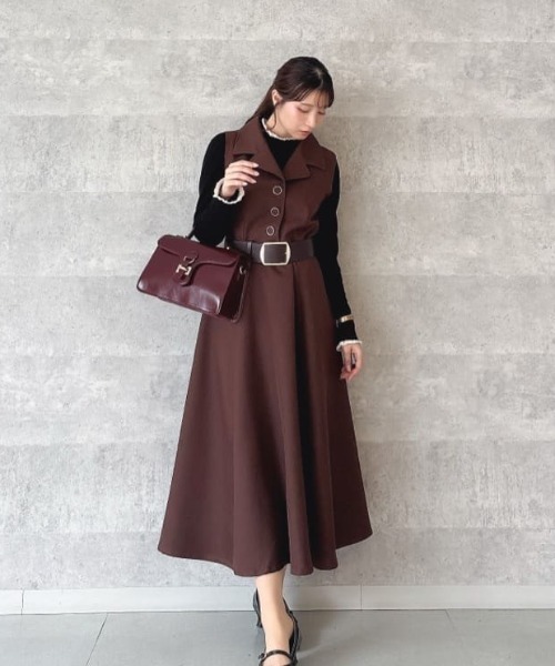 an another angelus（アンアナザーアンジェラス）の「ベルトフラップハンドバッグ/fint フィント（ハンドバッグ・レディース・ブラック/ワインレッド・FREE）」の13枚目の写真