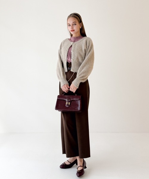 an another angelus（アンアナザーアンジェラス）の「ベルトフラップハンドバッグ/fint フィント（ハンドバッグ・レディース・ブラック/ワインレッド・FREE）」の21枚目の写真