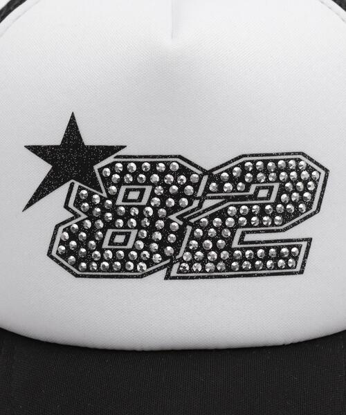 WEGO（ウィゴー）の「WEGO/ナンバリングラインストーンメッシュキャップ（キャップ・レディース・ブラック/ライトピンク・FREE）」の10枚目の写真