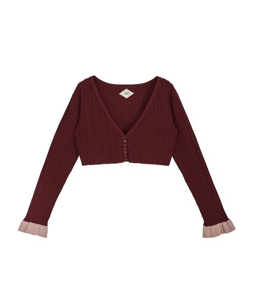 MEDI PURIPURI SHORT KNIT CARDIGAN（カーディガン/ボレロ