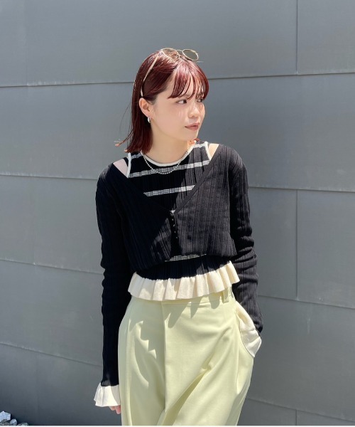 MEDI PURIPURI SHORT KNIT TOP