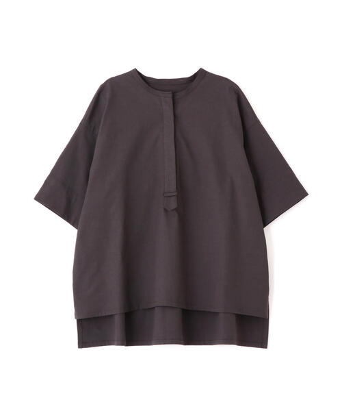 human woman(ヒューマンウーマン)の「◆【UVカット】クールマックス混オーバーブラウス(シャツ/ブラウス・レディース・グレー系その他/ベージュ/グリーン・MEDIUM)」の4枚目の写真