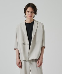 STUDIOUS（ステュディオス）の「PLEATS HALF SLEEVE JACKET（テーラードジャケット）」