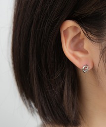 LINFA　 | ワンタッチ　ミニマム　ムーンモチーフピアス(ピアス（両耳用）)