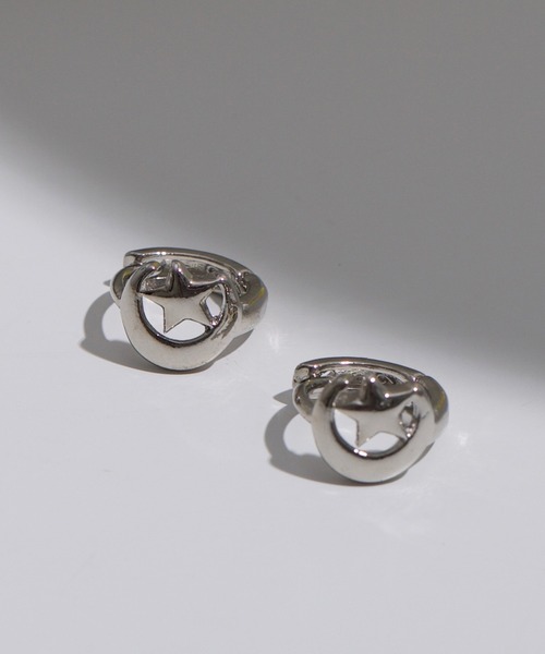 LINFA　（リンファ）の「ワンタッチ　ミニマム　ムーンモチーフピアス（ピアス（両耳用）・レディース・ゴールド/シルバー・FREE）」の8枚目の写真