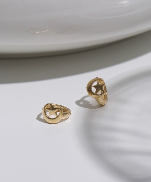LINFA　（リンファ）の「ワンタッチ　ミニマム　ムーンモチーフピアス（ピアス（両耳用）・レディース・ゴールド/シルバー・FREE）」の11枚目の写真