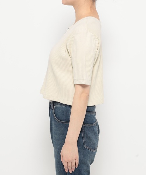 LOWRYS FARM(ローリーズファーム)の「WZIPリブカーディガンSS 498290(カーディガン/ボレロ・レディース・パープル/チャコールグレー/アイボリー/ブラウン・SHORT/LONG)」の6枚目の写真