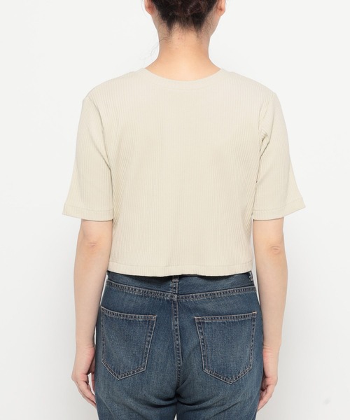 LOWRYS FARM(ローリーズファーム)の「WZIPリブカーディガンSS 498290(カーディガン/ボレロ・レディース・パープル/チャコールグレー/アイボリー/ブラウン・SHORT/LONG)」の7枚目の写真