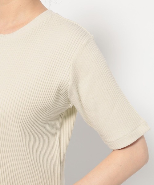 LOWRYS FARM(ローリーズファーム)の「WZIPリブカーディガンSS 498290(カーディガン/ボレロ・レディース・パープル/チャコールグレー/アイボリー/ブラウン・SHORT/LONG)」の10枚目の写真