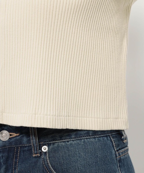 LOWRYS FARM(ローリーズファーム)の「WZIPリブカーディガンSS 498290(カーディガン/ボレロ・レディース・パープル/チャコールグレー/アイボリー/ブラウン・SHORT/LONG)」の11枚目の写真