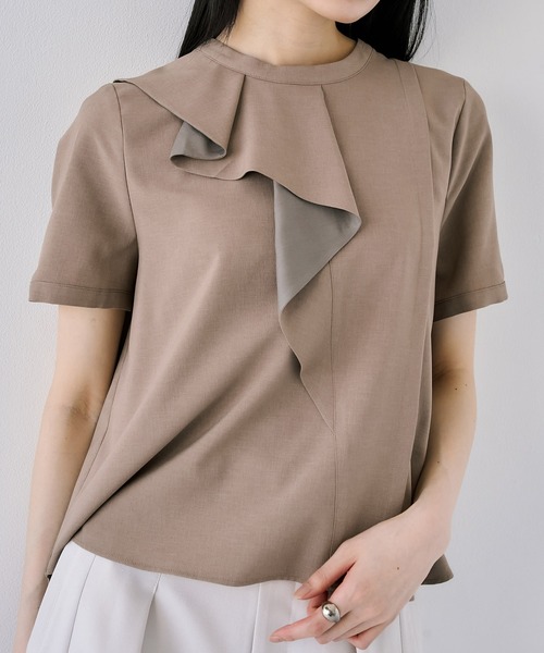 【美品】UNITED TOKYO タックフレアブラウス タックフレアブラウス｜ウォッシャブル/防シワ/吸水速乾