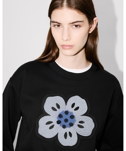Boke Flower' エンブロイド コットン スウェット（スウェット）｜KENZO