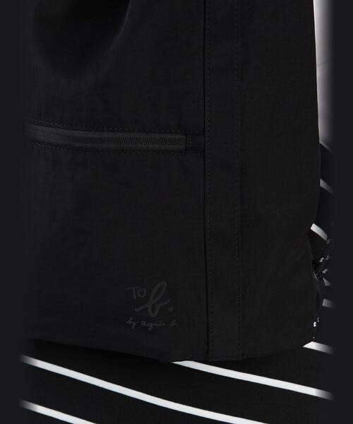 To b. by agnes b.（トゥービーバイアニエスベー）の「ナイロン 2WAYバッグ（バックパック/リュック・レディース・ブラック・FREE）」の9枚目の写真