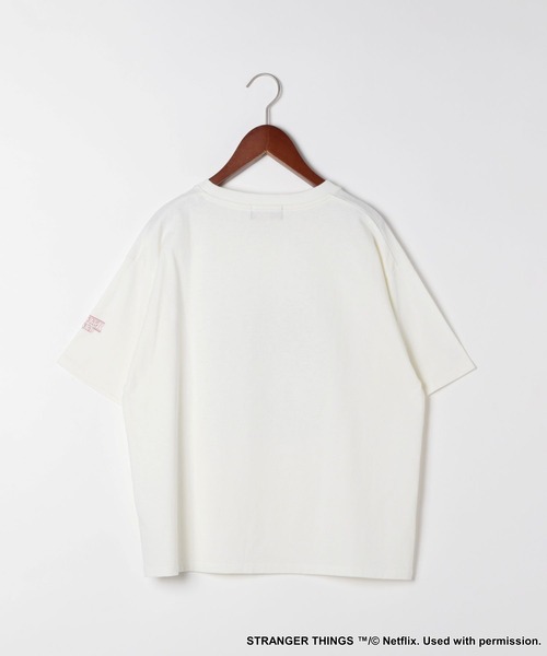 tシャツ 「STRANGER THINGS」コラボ SCOOPリンガーTシャツ レディース STRANGER THINGS】コラボ SCOOPリンガーTシャツ（Tシャツ