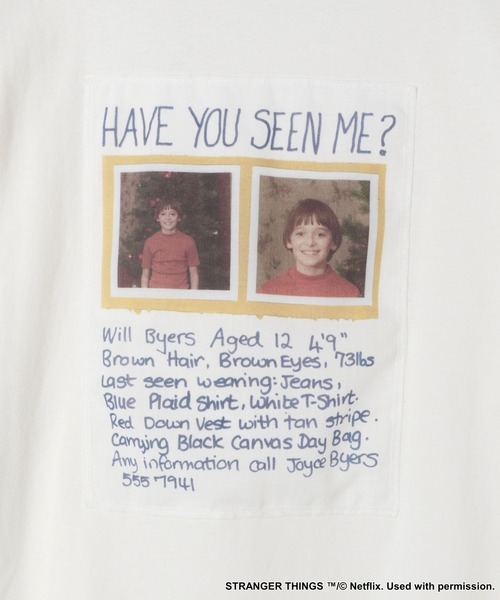 niko and...（ニコアンド）の「【STRANGER THINGS】コラボ ポスター風プリントTシャツ（Tシャツ/カットソー・レディース・ブラック/オフホワイト・MEDIUM/LARGE）」の17枚目の写真