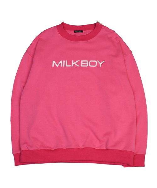 MILKBOY(ミルクボーイ)の「ZIP LOGO スウェット(スウェット・レディース・C/D/A/B・FREE)」の3枚目の写真