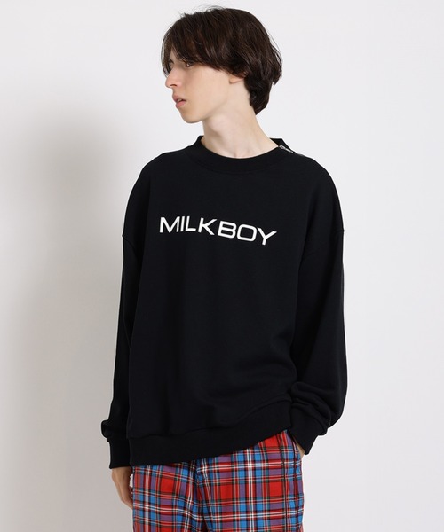MILKBOY(ミルクボーイ)の「ZIP LOGO スウェット(スウェット・レディース・C/D/A/B・FREE)」の4枚目の写真