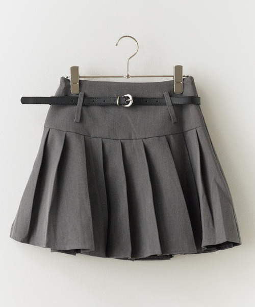 ROOPTOKYO(ループトウキョウ)の「Pleated skirt with belt / ベルト付き プリーツスカート(スカート・レディース・グレー/ブラック・FREE)」の9枚目の写真