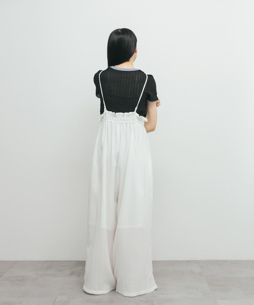 KBF（ケイビーエフ）の「バイカラーレースTEE（Tシャツ/カットソー・レディース・アイボリー/ブラック/グリーン系その他・ONE）」の15枚目の写真