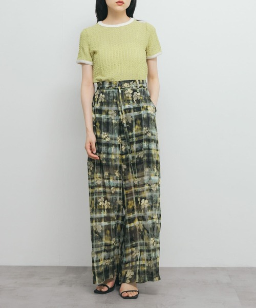 KBF（ケイビーエフ）の「バイカラーレースTEE（Tシャツ/カットソー・レディース・アイボリー/ブラック/グリーン系その他・ONE）」の19枚目の写真