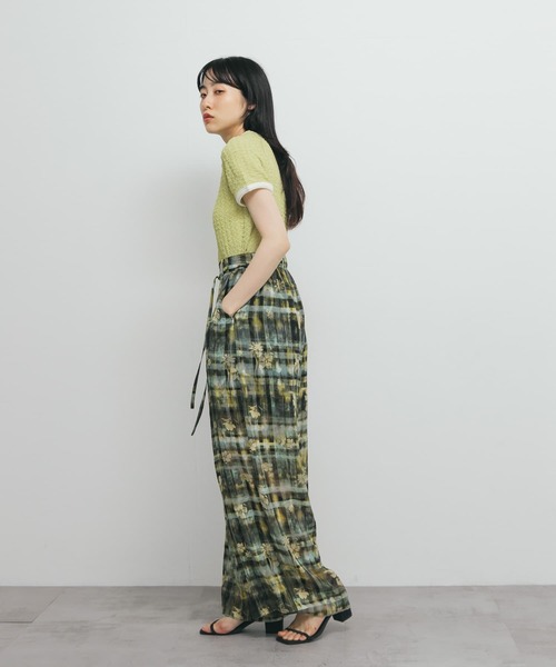 KBF（ケイビーエフ）の「バイカラーレースTEE（Tシャツ/カットソー・レディース・アイボリー/ブラック/グリーン系その他・ONE）」の20枚目の写真