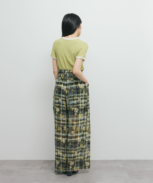 KBF（ケイビーエフ）の「バイカラーレースTEE（Tシャツ/カットソー・レディース・アイボリー/ブラック/グリーン系その他・ONE）」の21枚目の写真