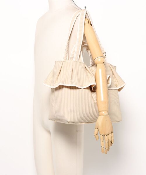 フリルヘム ヌビ トートバッグ le reve vaniller（トートバッグ）｜le