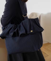 le reve vaniller（ル レーヴ ヴァニレ）の「フリルヘム ヌビ トートバッグ le reve vaniller（トートバッグ）」