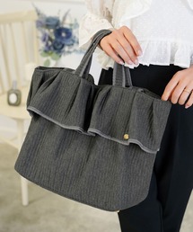 le reve vaniller（ル レーヴ ヴァニレ）の「フリルヘム ヌビ トートバッグ le reve vaniller（トートバッグ）」