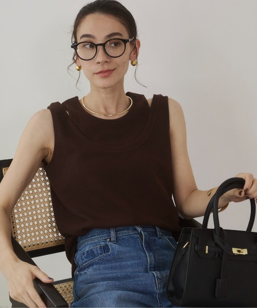 angie出品 ANGIE 「ANGIE」 長袖ブラウス FREE サックスブルー レディース