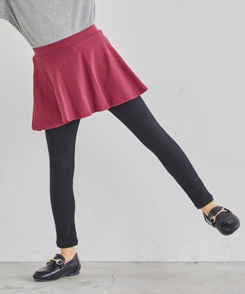 ever closet(エバークローゼット)の「ストレッチスカッツ(フレアタイプ)(スカート・キッズ・カーキ/イエロー系その他/ベージュ/ピンク系その他3/ブルー系その他/グリーン系その他/パープル系その他/ワインレッド・140cm/130cm/120cm/110cm/100cm/90cm/80cm/160cm/150cm)」の1枚目の写真