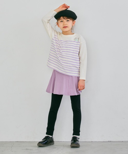 ever closet(エバークローゼット)の「ストレッチスカッツ(フレアタイプ)(スカート・キッズ・カーキ/イエロー系その他/ベージュ/ピンク系その他3/ブルー系その他/グリーン系その他/パープル系その他/ワインレッド・140cm/130cm/120cm/110cm/100cm/90cm/80cm/160cm/150cm)」の14枚目の写真