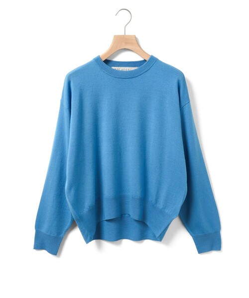 MidiUmi（ミディウミ）の「MidiUmi クルーネックニットプルオーバー（ニット/セーター・レディース・ライトブルー/チャコールグレー/ブラック/レッド・FREE）」の5枚目の写真