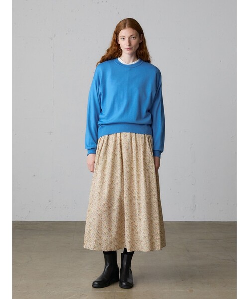 MidiUmi（ミディウミ）の「MidiUmi クルーネックニットプルオーバー（ニット/セーター・レディース・ライトブルー/チャコールグレー/ブラック/レッド・FREE）」の13枚目の写真