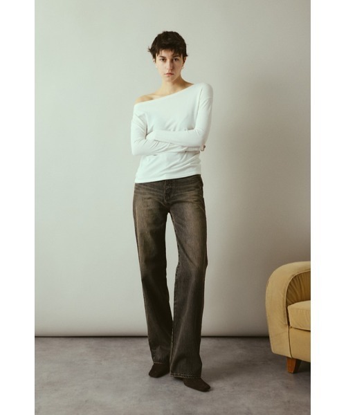 RIM.ARK（リムアーク）の「Geekchic JEANS ギークシックジーンズ（デニムパンツ・レディース・ブラック・36/38）」の2枚目の写真