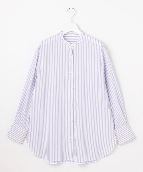 自由区(ジユウク)の「SOMELOSバンドカラー ブラウス(シャツ/ブラウス・レディース・アイボリー系/グレー系1/ふじ色系1・32)」の18枚目の写真