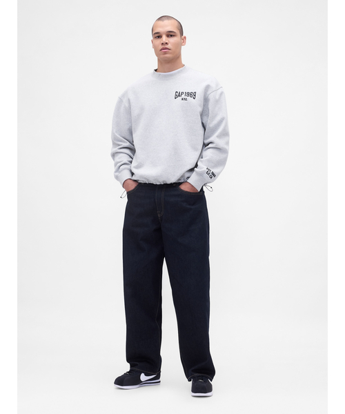 セール】ヴィンテージソフト オーバーサイズ GAPロゴ スウェットシャツ