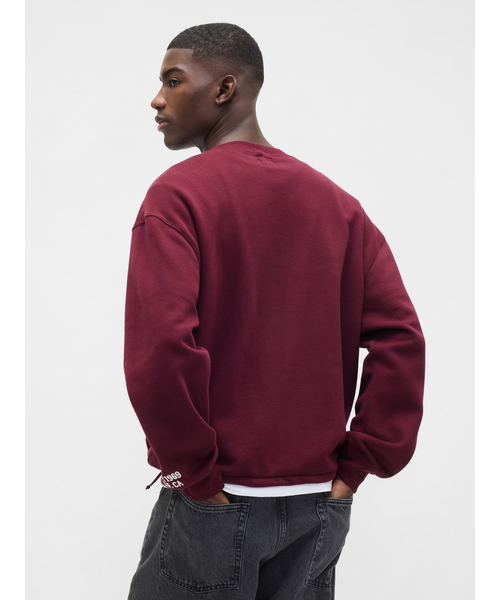 GAP(ギャップ)の「ヴィンテージソフト オーバーサイズ GAPロゴ スウェットシャツ(スウェット・メンズ・ライトグレー/レッド系その他/ホワイト系その他/ネイビー・XS/S/M/L/XL)」の7枚目の写真