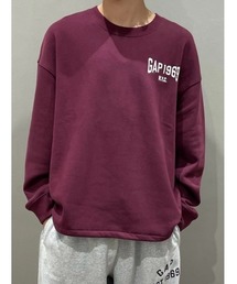 スウェット オーバーシャツ」に該当するトップスファッション