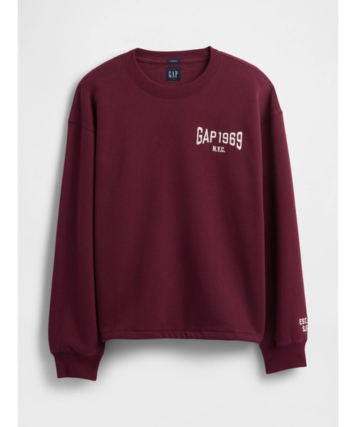 GAP(ギャップ)の「ヴィンテージソフト オーバーサイズ GAPロゴ スウェットシャツ(スウェット・メンズ・ライトグレー/レッド系その他/ホワイト系その他/ネイビー・XS/S/M/L/XL)」の9枚目の写真