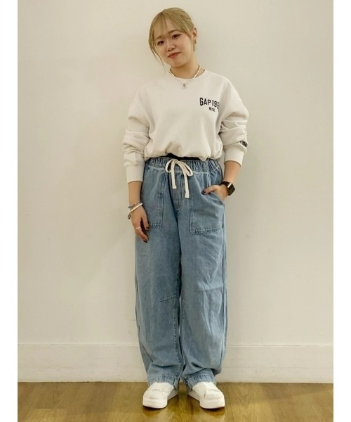 GAP(ギャップ)の「ヴィンテージソフト オーバーサイズ GAPロゴ スウェットシャツ(スウェット・メンズ・ライトグレー/レッド系その他/ホワイト系その他/ネイビー・XS/S/M/L/XL)」の21枚目の写真