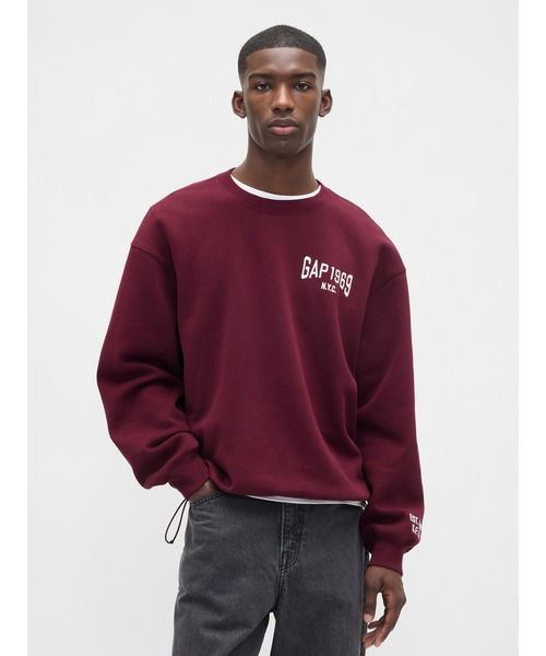 GAP ヴィンテージソフト オーバーサイズ GAPロゴスウェットシャツ XS セール】ヴィンテージソフト オーバーサイズ GAPロゴ スウェットシャツ